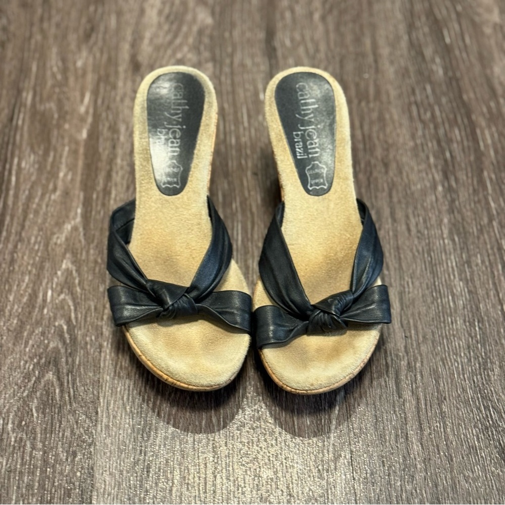 Cathy Jean Brazil Slip-On Sandal Heels